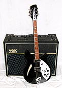 Rickenbacker 12 and Vox Valvetronics modeling amp - click for larger photo
