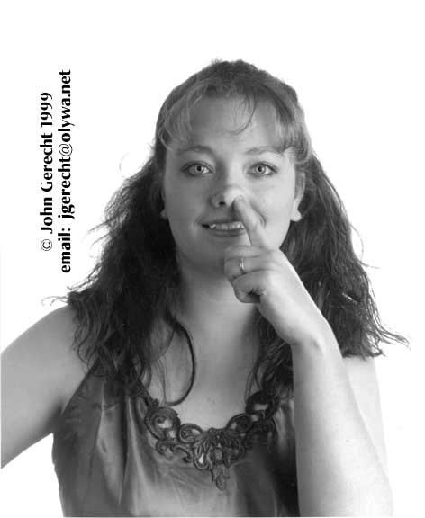 Tanya Picking Her Nose