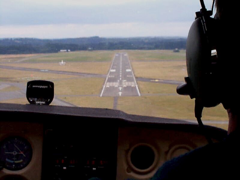 Olympia Airport - final approach.