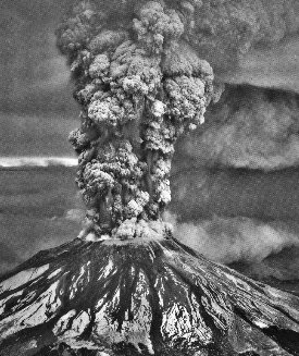 Mt St Helens eruption