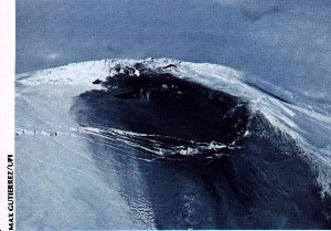 Mount Saint Helens blackened